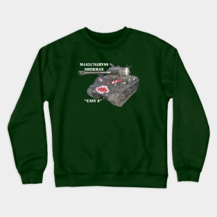 M4A3E8 Sherman Tank w/face decoration Crewneck Sweatshirt